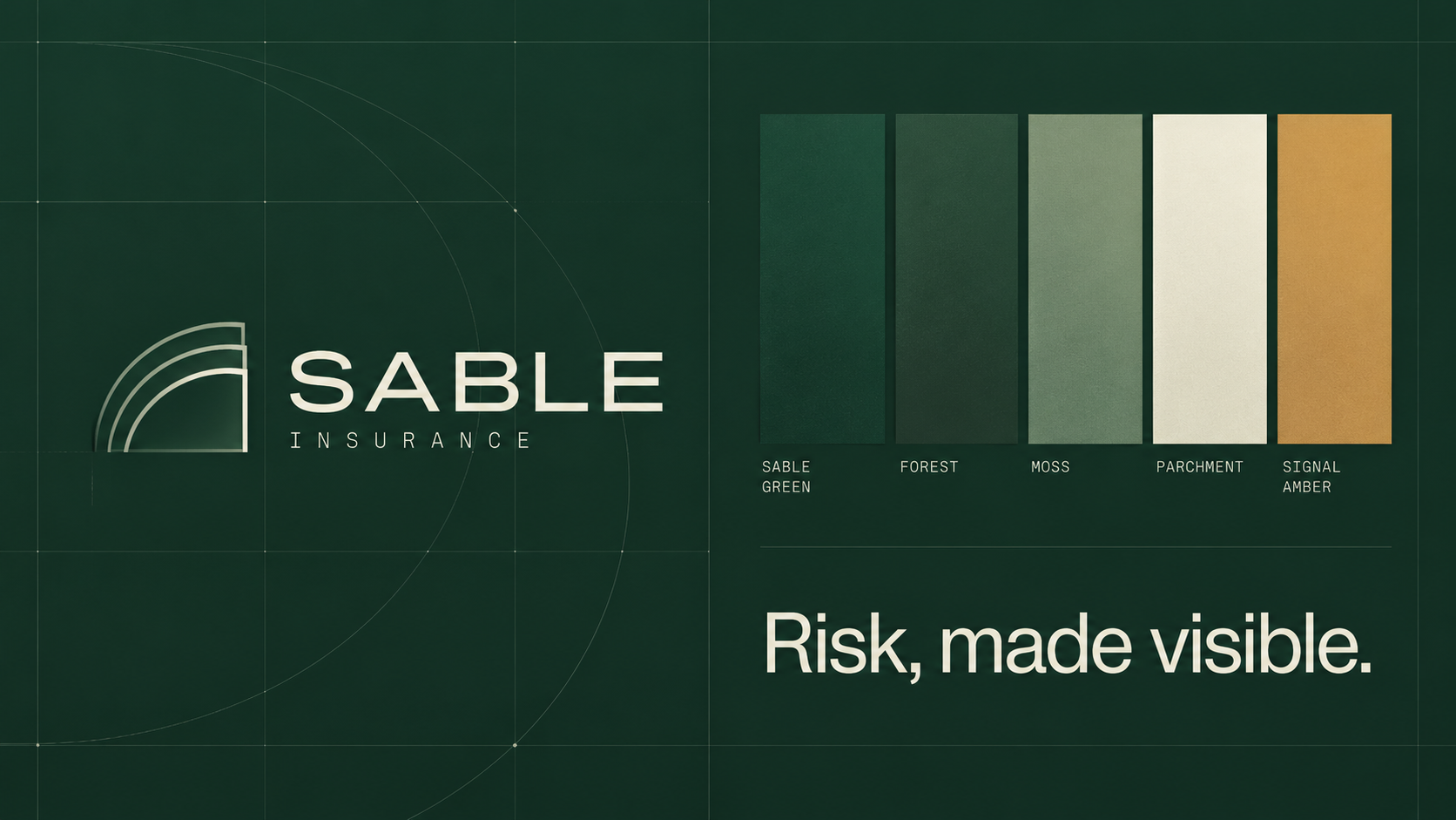 SABLE — Risk, made visible — identity & palette